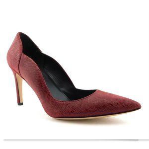 Unworn VIA SPIGA Wine Pin Head Leather Pumps 8